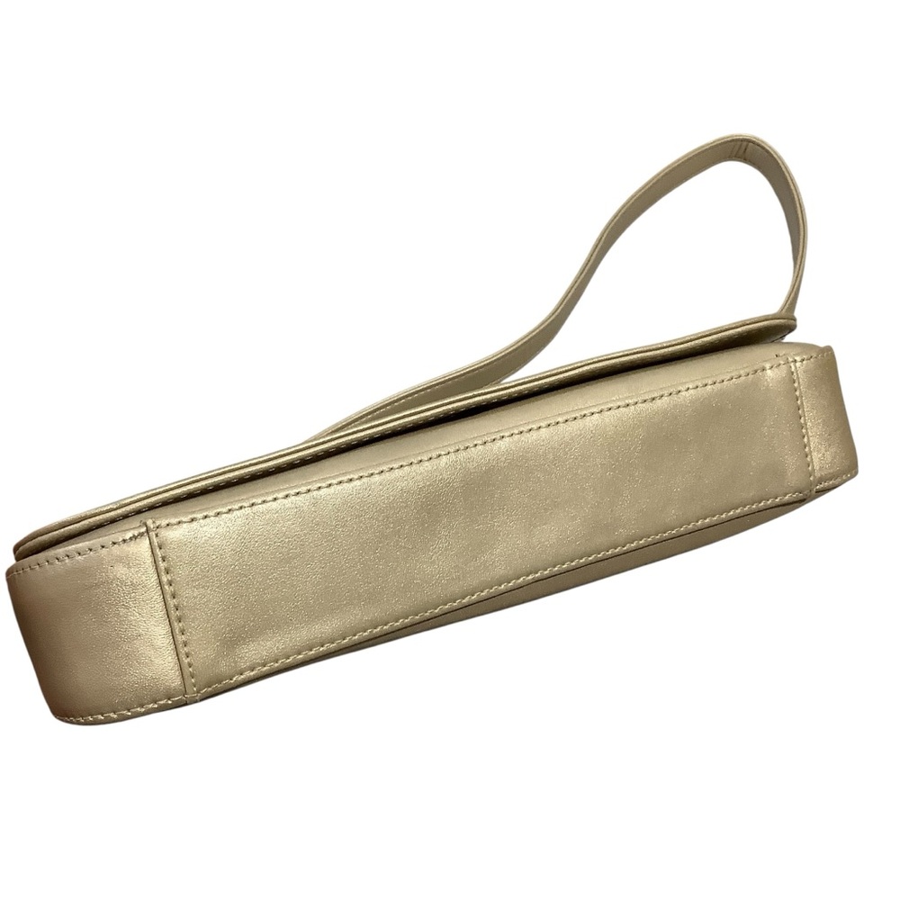 Giani Bernini Metallic Gold Mini Baguette Shoulder Bag - Picture 7 of 13
